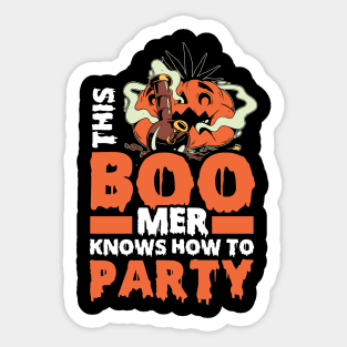 Halloween Funny Costume Pumpkin Monster Gift Sticker